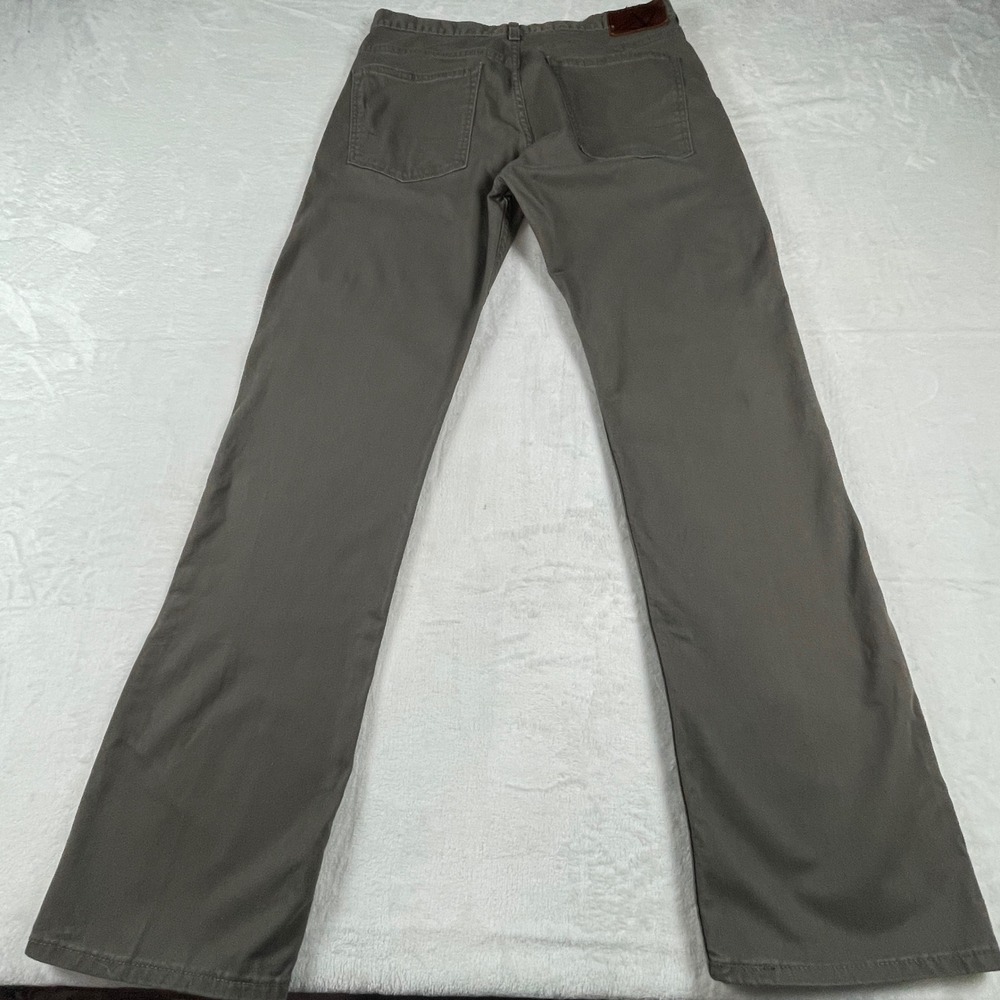 Dockers Mens Straight Fit 5-Pocket Stretch Pants Olive Grey 32x32